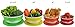 Surpahs Melamine Plastic Nested Mixing and Prep Bowl with Lids, Set of 4