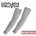 Elixir Golf Sun Protection Arm Cooling Sleeve-1 Pair, Gray