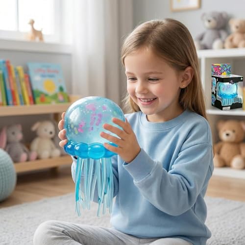 SLEEPHEAD®Jellyfish Squeeze Toy, Squishy Stress Relief Sensory Fidget, Slow Rise, 3.23 Inch, for Adults