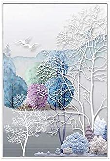Miju Modern minimalist embossed three-dimensional abstract wealth tree deer Nordic living room wall home canvas decorative painting core