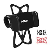 Ailun Mountain Bike Silicone Strap Phone Mount Holder Accessories Adjustable Bicycle Motorcycle Harley Davidson Handlebar Rack Compatible iPhone 8Plus 7Plus 8 7 Galaxy S10 S9 S8Plus S7 S6 Note 10