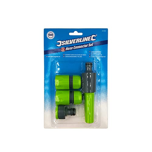 5 X Silverline 394989 Hose Connector Set 4-Piece