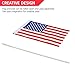 Anley US National United States Mini Flag 12 Pack - Hand Held Small Miniature American Flags on Stick - Fade Resistant & Vivid Colors - 5x8 Inch with Solid Pole & Spear Top