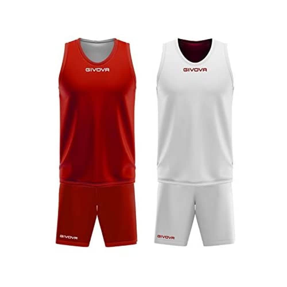 Givova, kit double, red/white, L