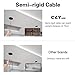 CLY USB Endoscope Waterproof Borescope Type-C Snake Inspection Camera 2.0 MP with 8 Adjustable LED Lights for Android Phone Tablet Device PC Laptop (Black)
