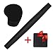Computer Wrist Pad, GLTECK Mouse Pad Rest for Office & Home While Using Laptop or Computer -Ergonomic Support, Soft Silicone Gel- Cleaning Cloth Included | Black