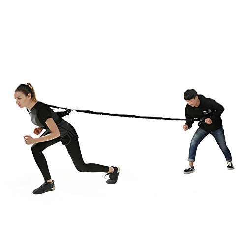 Ueasy Dynamic Resistance and Assistance Trainer Partner Belt with Bungee for Speed Strength Explosive Power Fitness Training(Freedom combination Equipment) (5 Meter Resistance Trainer Set)