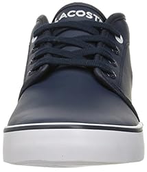 Lacoste Unisex-Child Ampthill Sneaker, Navy, 5 M US