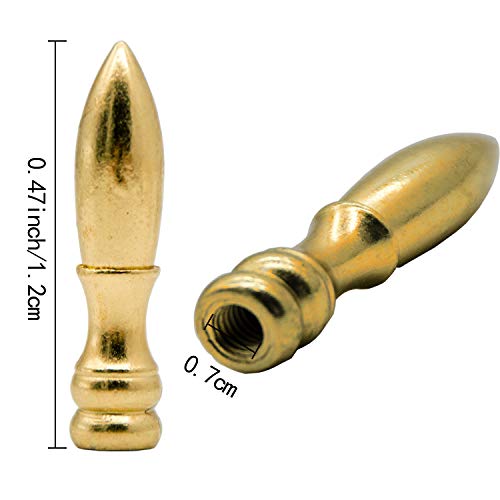Iceyyyy 4Pcs Solid Brass Lamp Finial for Shade Finial Decoration Accessories