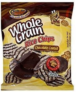 Shibolim Whole Grain Rice Chips Chocolate Coated 3.5 Oz. Pack Of 3.