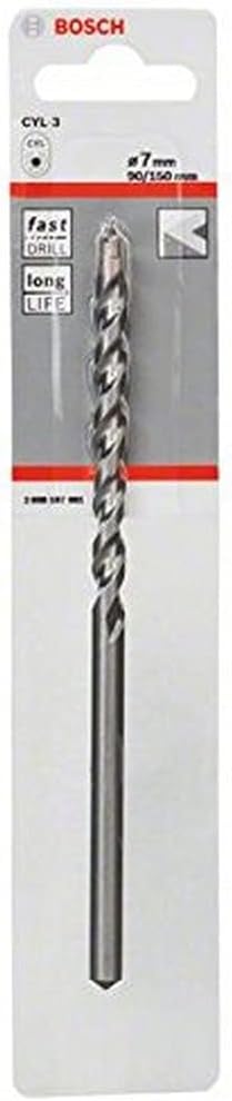 Bosch CYL-3 Concrete Drill Bit 7mm x 90mm x 150mm Silver