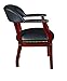 Regency 9004BK Ivy League Captain Chair, Black 25D x 24W x 31H in