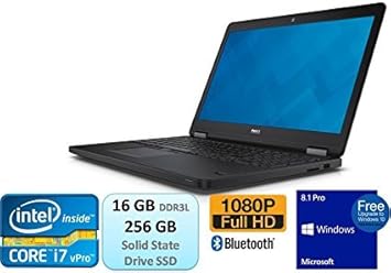Amazon Com Dell Latitude E5550 15 6 Inch Full Hd Fhd 1080p Business Laptop Intel Core 5th Generation I7 I7 5600u 16gb Ddr3l 256gb Ssd Bluetooth Windows 8 1 Pro Computers Accessories