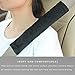 Soft Auto Seat Belt Cover Seatbelt Shoulder Pad 2 PCS for a More Comfortable Driving Compatible with All Cars and Backpack Black