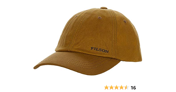 Filson Oil Tin Low-Profile Cap Dark Tan 