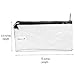 DALIX 2 Pack Zipper Makeup Bag Pencil Pouch Travel Accessories Holder Clear Transparent