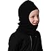 Turtle Fur Kids Single-Layer Micro Fur Fleece Classic Balaclava, Black