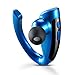 Guoer Bluetooth 4.1 Headset Noise Cancellation Earphone with Extra Extension Ear Piece for iPhone Android Smartphones and Bluetooth-enabled Devices for Driving Exercise Jogging Running(Black/Blue)