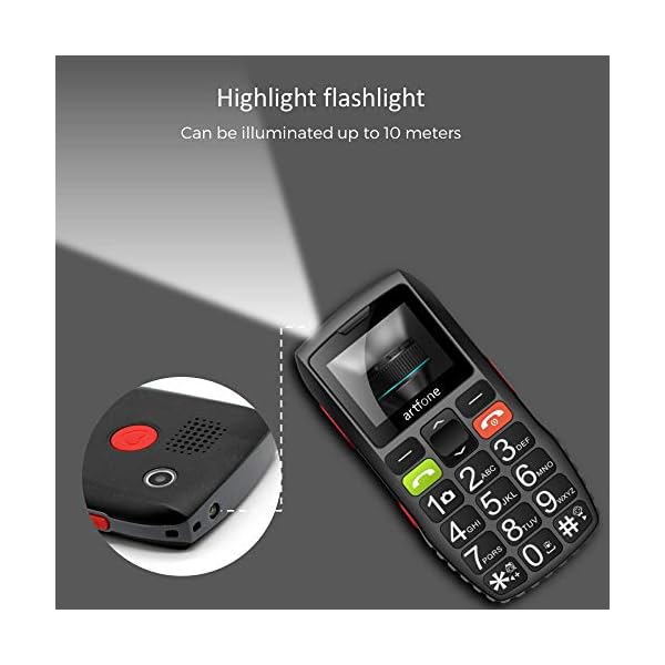 Artfone-Big-Button-Mobile-Phone-for-Elderly-Unlocked-Senior-Sim-Free-with-SOS-Emergency-Button1400mAh-Battery artfone C1 Black,Big Button Mobile Phone for Elderly, Unlocked Senior Mobile Phone with SOS,1400mAh Big Battery,Three…