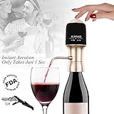 Electric Wine Aerator Decanter Pump Dispenser & Waiters Corkscrew Instant One Touch Portable Red & White Wine Accessories Aeration For Wine and Spirit Beginner and Enthusiast -Spout Pourer - Gift Box