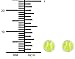 Hypoallergenic Sterling Silver Tennis Ball Sports Stud Earrings for Kids (Nickel Free)