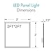 LED 2 x 2 Ft Recessed LED Panel Light Ceiling White Frame 40W 4000K Dimmable - 4Pack