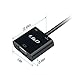 J&D Mini HDMI to VGA with Audio Adapter Cable Converter (Black, Adapter with Audio)