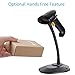 infocal Barcode Scanner Stand Holder, 360° Adjustable Hands Free Bar Code Scanning Goose Neck Stand for Symbol LS2208 Honeywell 1250G Barcode Scanner
