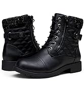 Vepose Women's Fashion Ankle Booties Combat Boots for Women