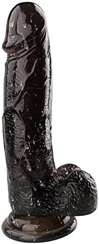 8 Inch Realistic d`i&l`do Massage Wand Pénis with Strong Suction Cup