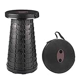 Ploarnovo Telescopic Stool Portable Retractable Camping Stool Sturdy Lightweight Plastic Fishing Chair Folding