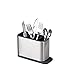 Joseph Joseph Surface Cutlery Drainer Stainless Steel Organizer Caddy Holder Drying Basket Kitchen, Silver