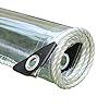 Helder Dekzeil verdikte, Transparant Zeil Weerbestendig zeil regendicht, Dekzeil Regendicht met ogen, kas tuin boot…