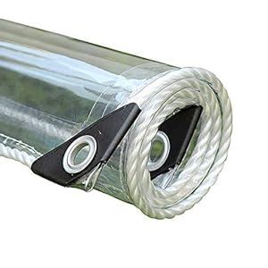 Helder Dekzeil verdikte, Transparant Zeil Weerbestendig zeil regendicht, Dekzeil Regendicht met ogen, kas tuin boot…