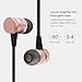Wireless Bluetooth Headphones,Vincentius C4 Wireless In-Ear Noise Reduction earphone with Microphone Sweatproof Stereo Bluetooth Headset (Rose Gold)