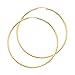 14k REAL Yellow Gold 2mm Thickness Endless Hoop Earrings (55 x 55 mm)