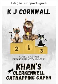Livro Khan e o caso dos gatos sequestrados de Clerkenwell (Um mistério paranormal aconchegante de Jessie Harper Livro 4)