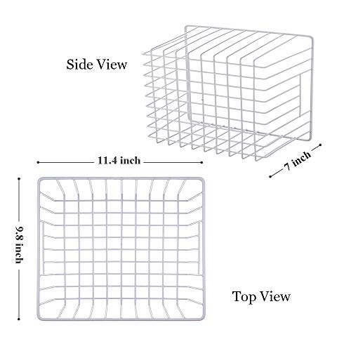 Homics Chest Freezer Organizer, Metal Wire Baskets Deep Freezer Storage