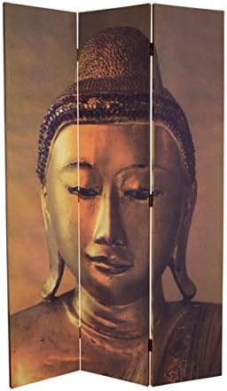 Amazon De Paravent Raumteiler Buddha Motiv Drei Panele Faltbar Trennwand Sichtschutz Deko