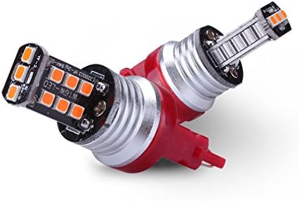 3157 Led Bulb, Yortpal 800 Lumens Super Bright 2835 Chipsets 3056 3156 3057 3157 4114 LED Bulbs for Brake Light Tail lights Turn Signal, Brilliant Red (Pack of 2)