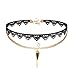 Jane Stone Vintage Black Velvet Choker Necklace Gothic Jewelry with Pearl and Infinity(Fn2141-8set)
