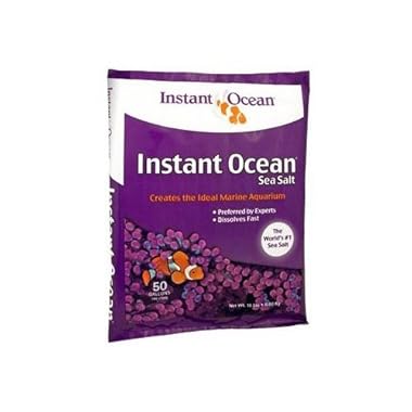 Instant Ocean Sea Salt for Marine Fish Tank Aquariums, Nitrate & Phosphate-Free