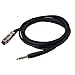 TNP 3 Pin XLR Female to 1/4 Inch Male TRS Microphone Cable Jack - Balanced (6. 35mm) Quarter Inch TRS to XLR Female Cable - Gold Plated XLR to 1/4 Cable for Speaker, AMP, Guitar, Speakers (10 ft)