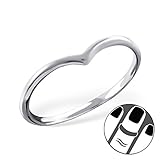 Pro Jewelry 925 Sterling Silver Pointed Above Knuckle Ring Mid Finger Top 6415