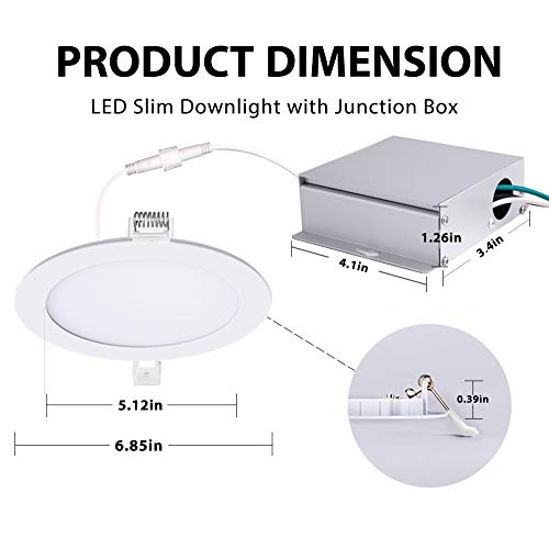 5 Ultra+Thin+Recessed+Daylight+Downlight+Certified