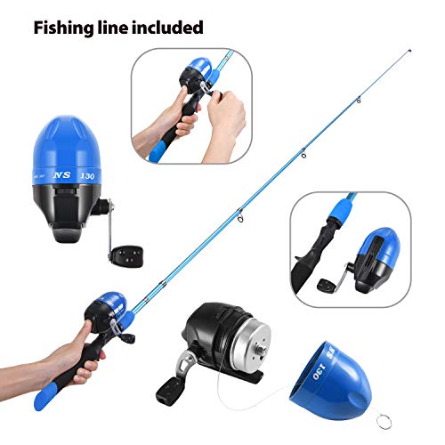 Magreel Kids Fishing Pole, Portable Telescopic Fishing Rod and Reel