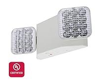 LFI Lights - UL Certified - Hardwired LED Standard Emergency Light - Square Head - ELW2
