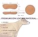Leather Heel Grips Liner Cushion Inserts for Shoes Too Big,Heel Pads for Heel Pain,Improved Shoe Fit and Comfort,8 Pairs Khaki 0.35 inch Thick