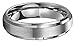 CROWNAL 6mm 8mm 10mm Tungsten Wedding Band Ring Men Women Polished Beveled Edge Matte Brushed Finish Center Silver/Rose Gold Tone Comfort Fit Size 5 to 17