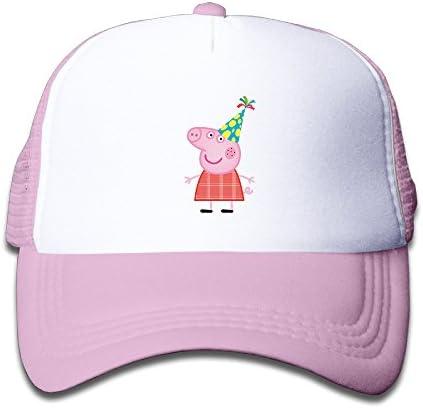 Peppa Pig Birthday Party Character Style Trucker HatMesh Cap Boys